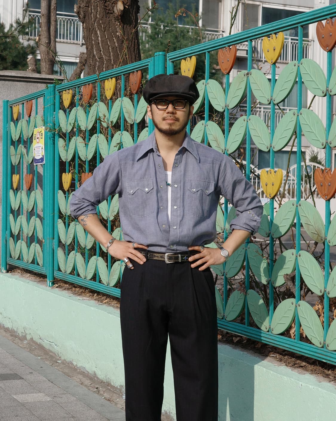 70s 빈티지 웨스턴 클래식 톱니플랩 셔츠 상품이미지6