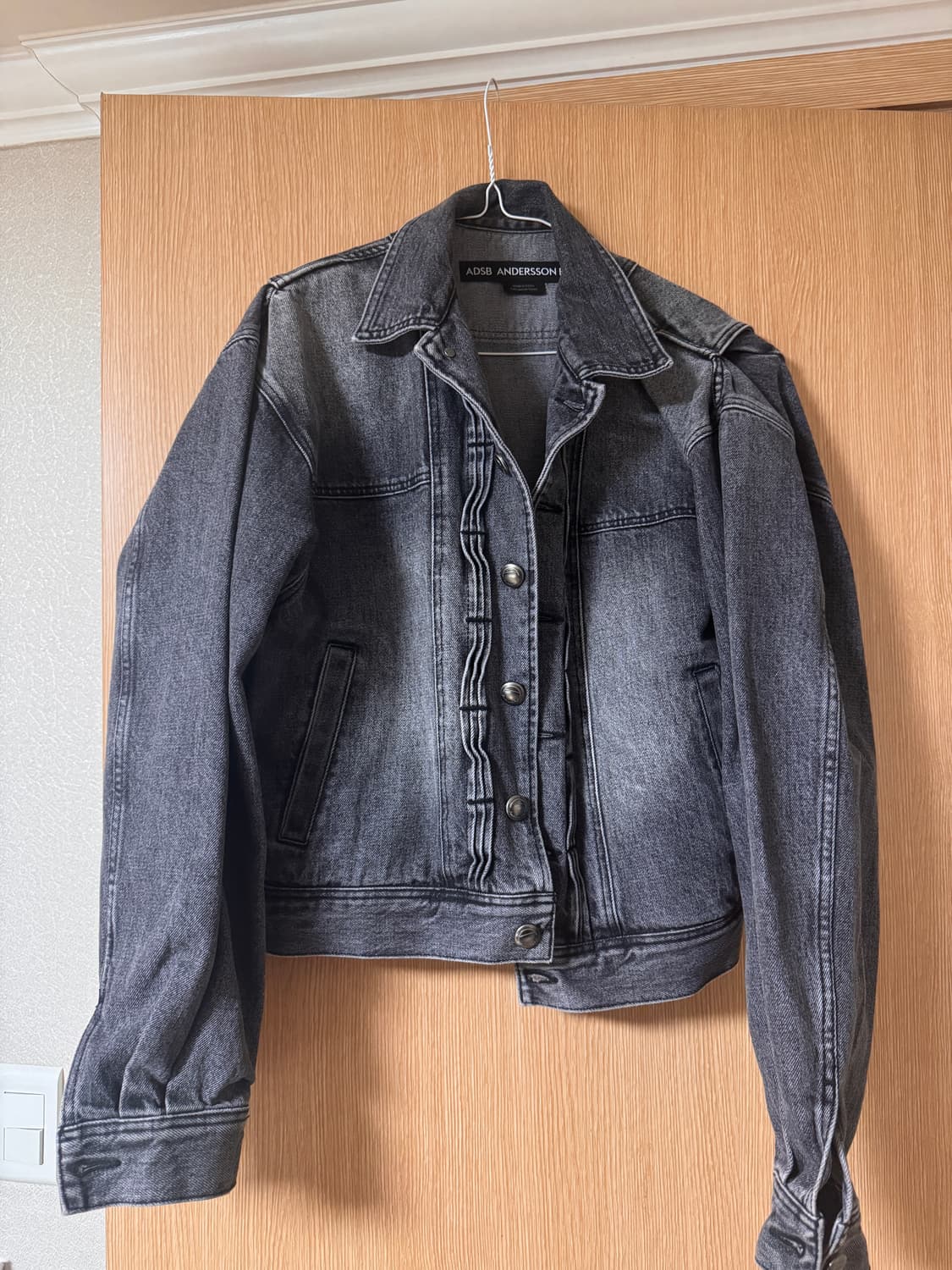 앤더슨벨 웨이브 데님 봄버 자켓 M사이즈 상품이미지3