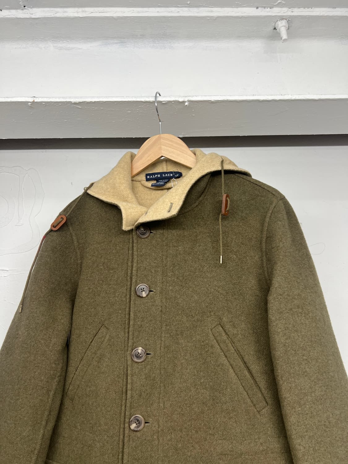 폴로 랄프로렌 울 후드 코트 상품이미지4