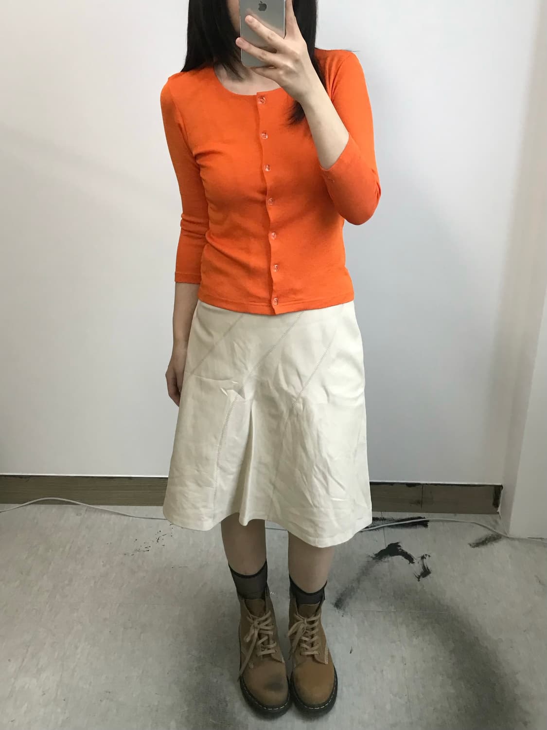 빈티지 오렌지 가디건 상품이미지2