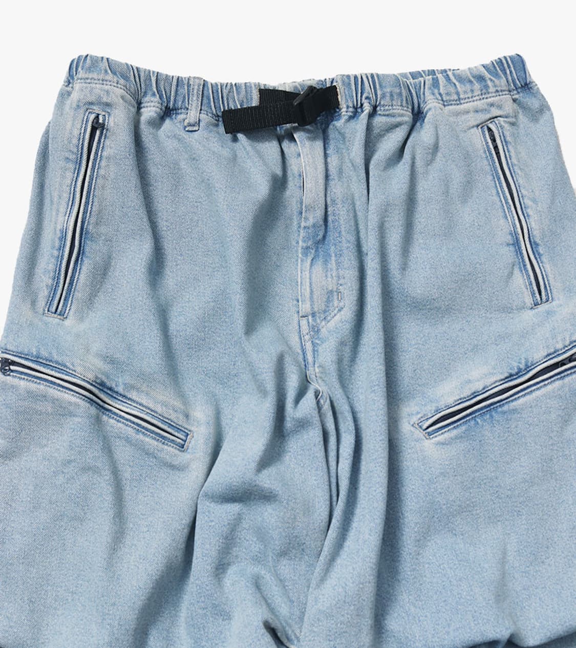 BEAMS - 24SS FADE DENIM CARGO PANTS 상품이미지3