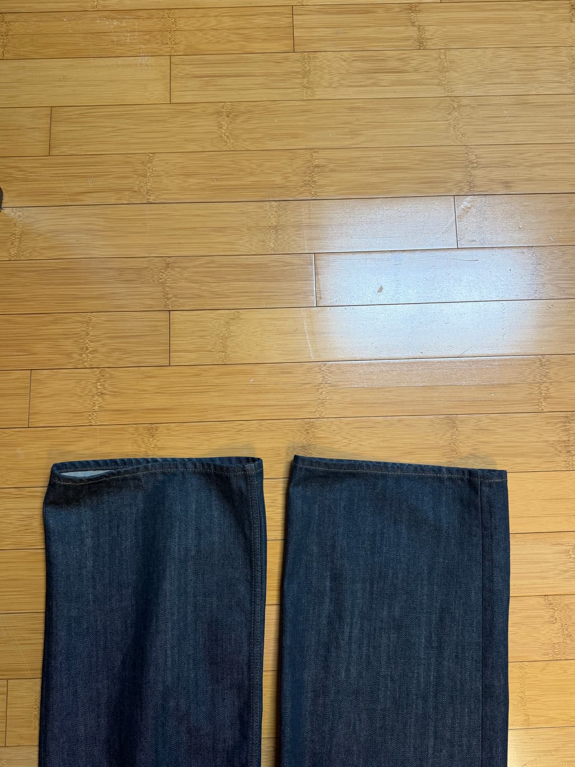 벨리에 트루와이드 데님팬츠-로우 인디고 상품이미지4