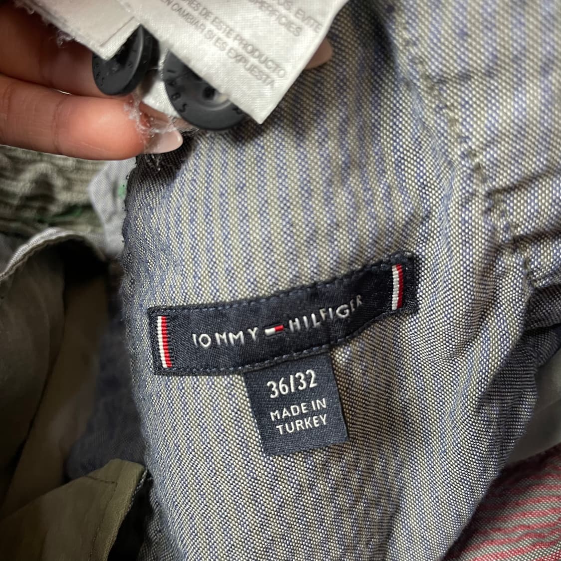 (36) 타미힐피거 연카키베이지 카고 코튼 팬츠 상품이미지5