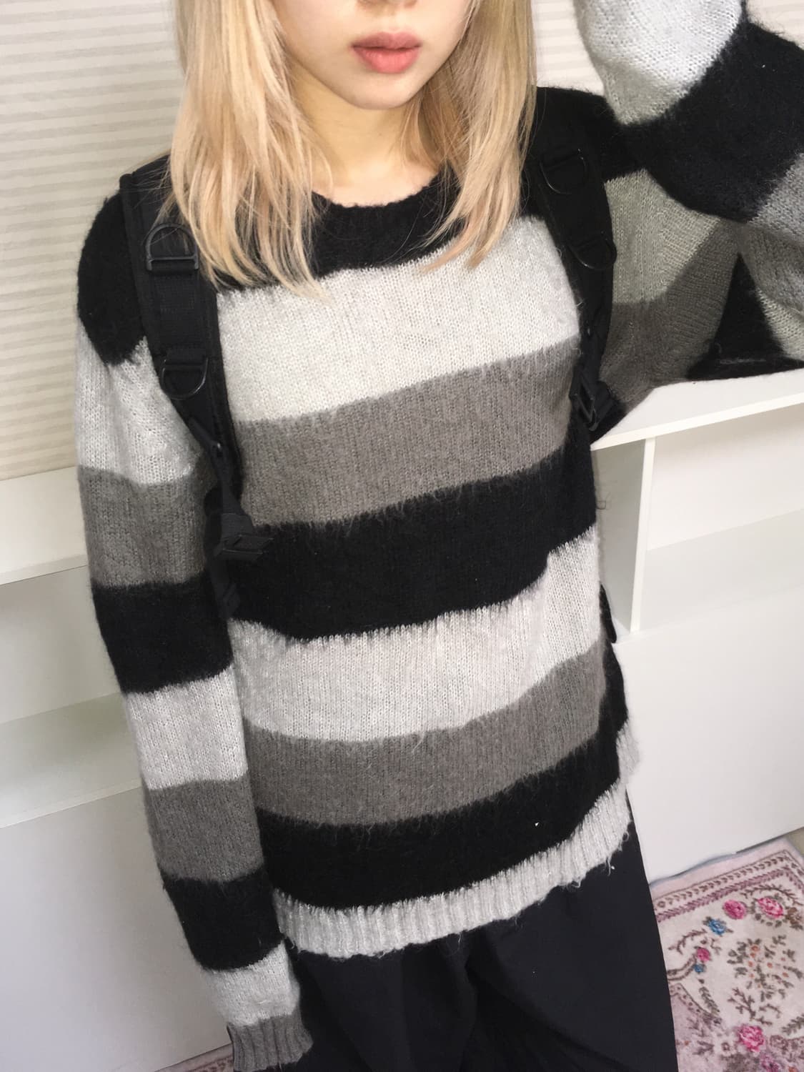 Diesel italy unisex stripe long knit 상품이미지3
