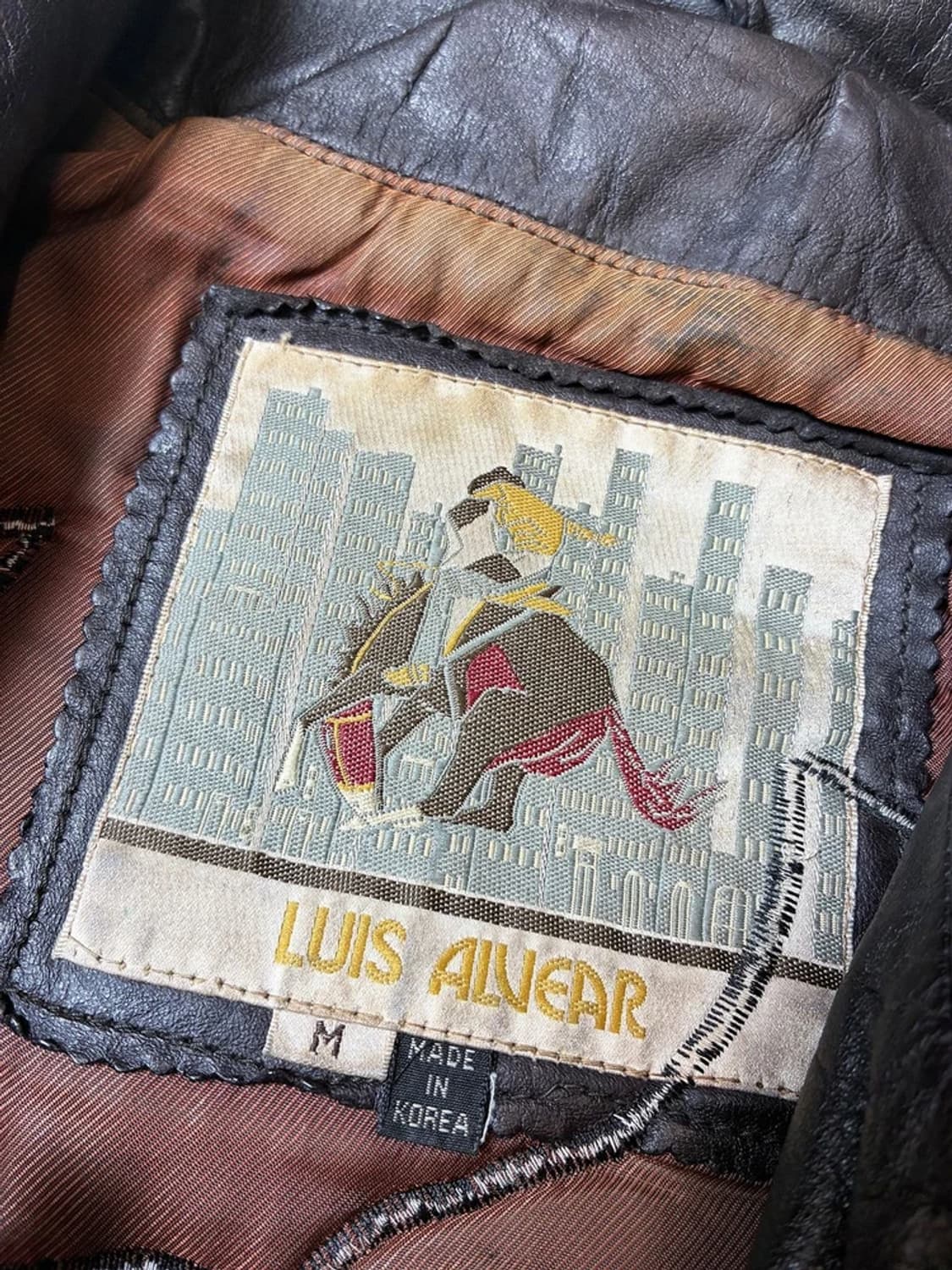 LUIS ALVEAR 90's 이글 자수 봄버 항공 자켓 PN8176 상품이미지9