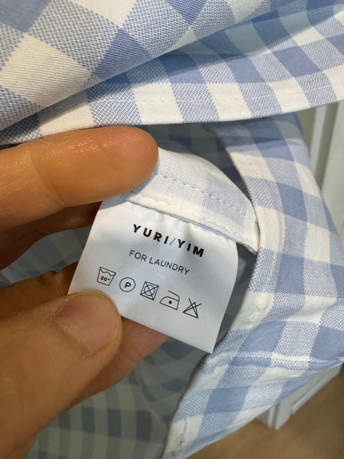 yuri yim 유리임 체크 벌룬 블라우스 상품이미지6