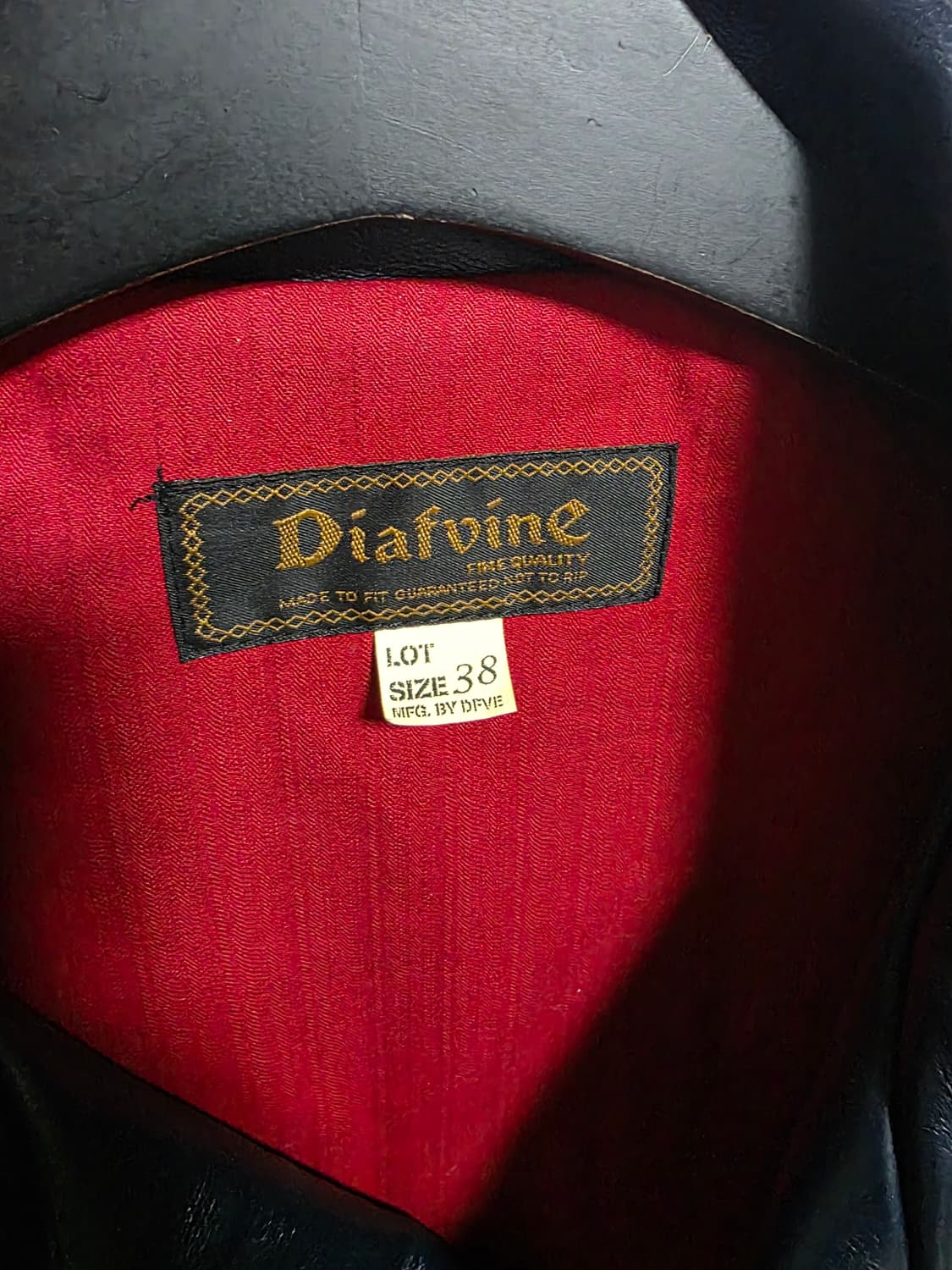 디아프바인 네이비 가죽자켓 상품이미지2