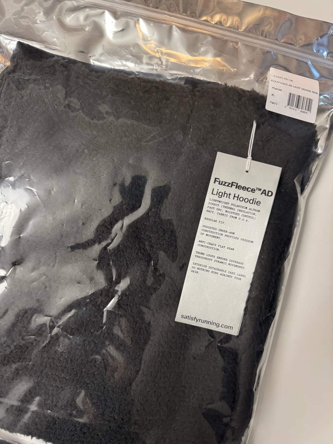 새티스파이 퍼즈플리스 XL 팬텀 후드 상품이미지1