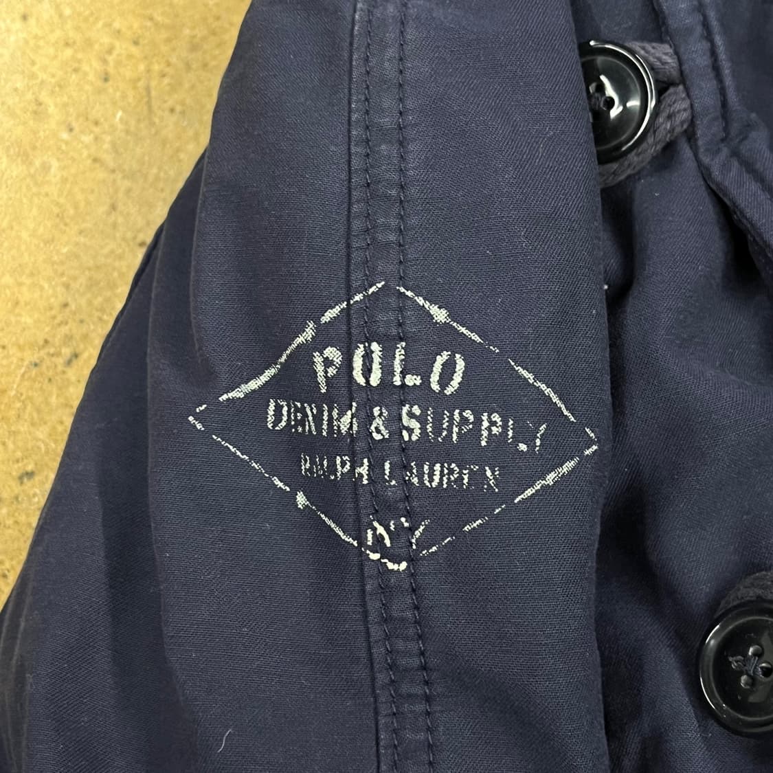 [정품/S] 폴로 데님앤서플라이 네이비 후드 퍼 야상 점퍼 b14 상품이미지7