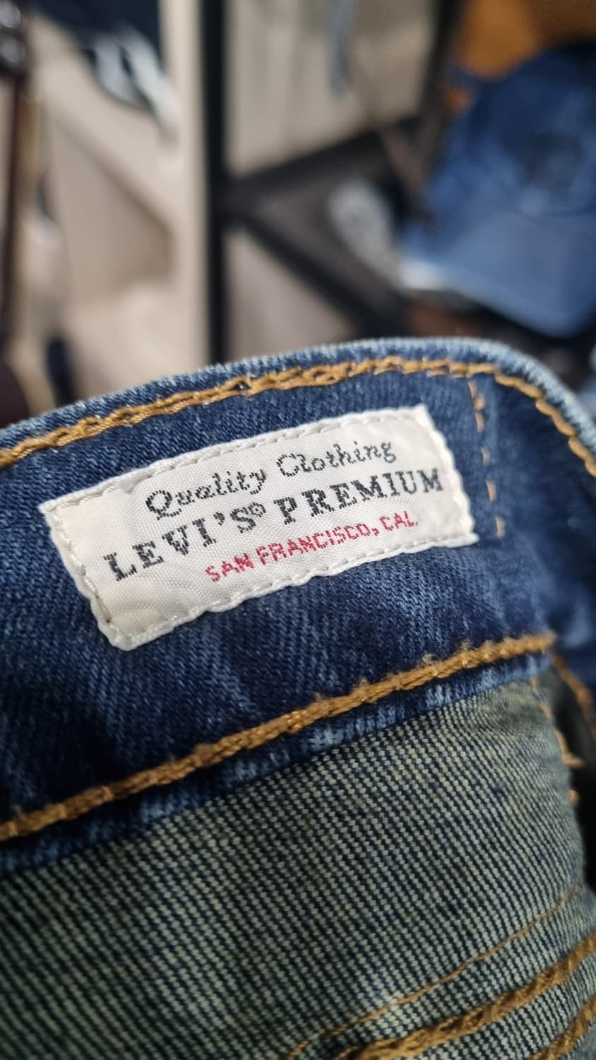 리바이스511 슬림 스판 프리미엄 워싱청바지 36 상태10/9 상품이미지4