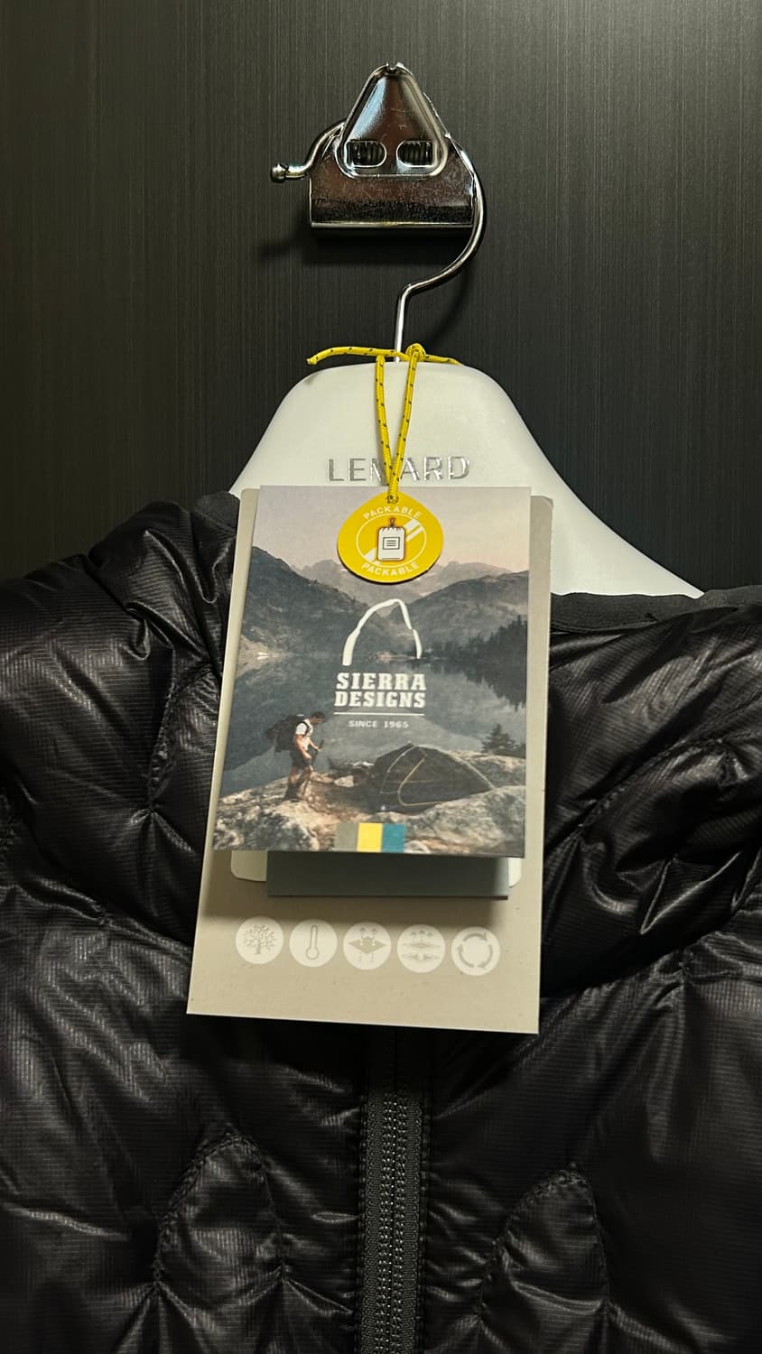 (L)시에라 디자인 하프돔 경량패딩 블랙 상품이미지3