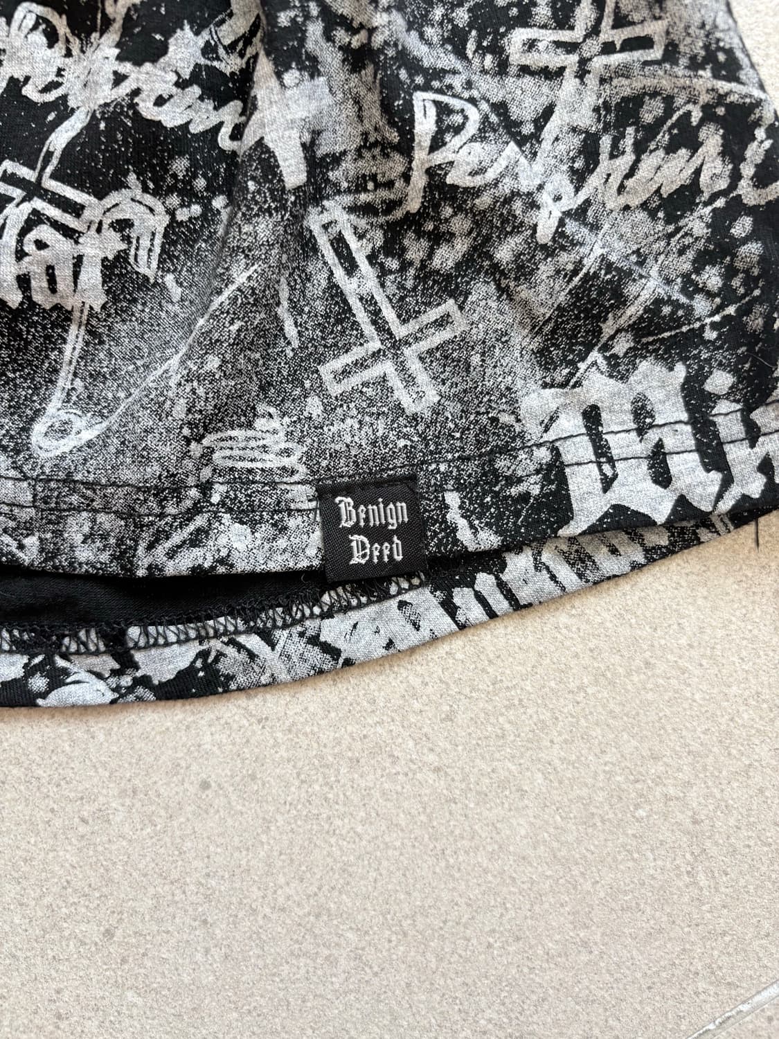 펑크 멀티 프린팅 반팔 상품이미지3