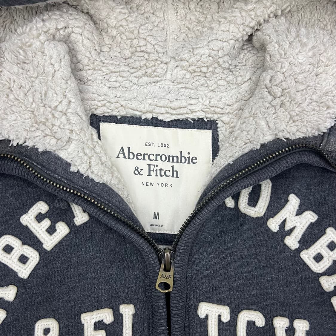 아베크롬비 그레이 울프죠 후드집업 상품이미지2