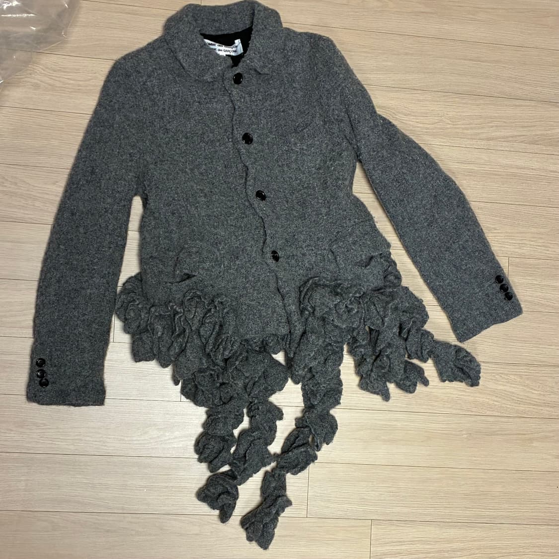 꼼데가르송 xs 링클 블레이저 자켓 여자  상품이미지1