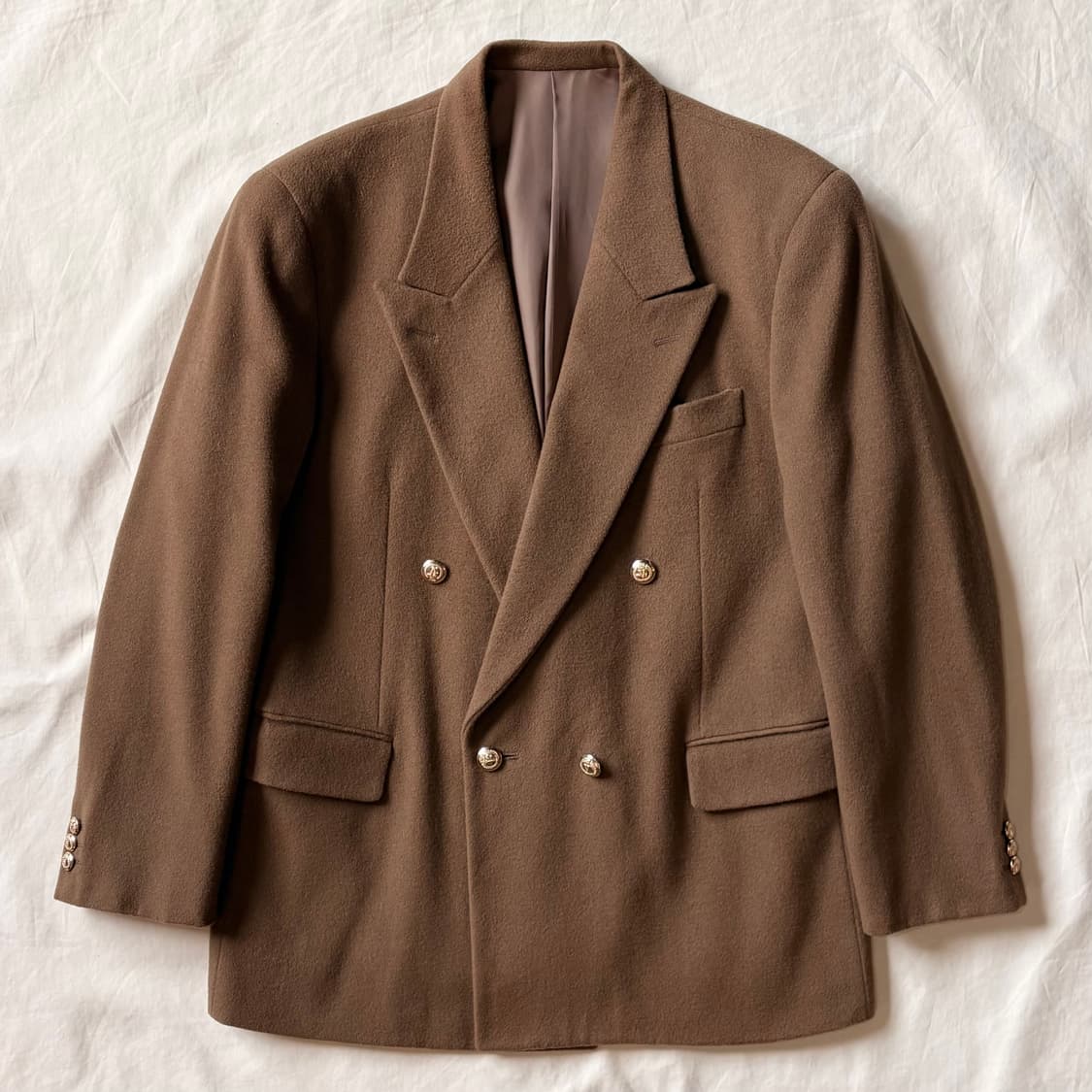 [100] VAN JACKET 더블 브레스티드 울 금장 자켓 상품이미지1