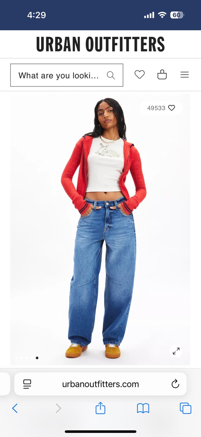 어반아웃피터스 BDG 배기진 27W 30L 상품이미지1