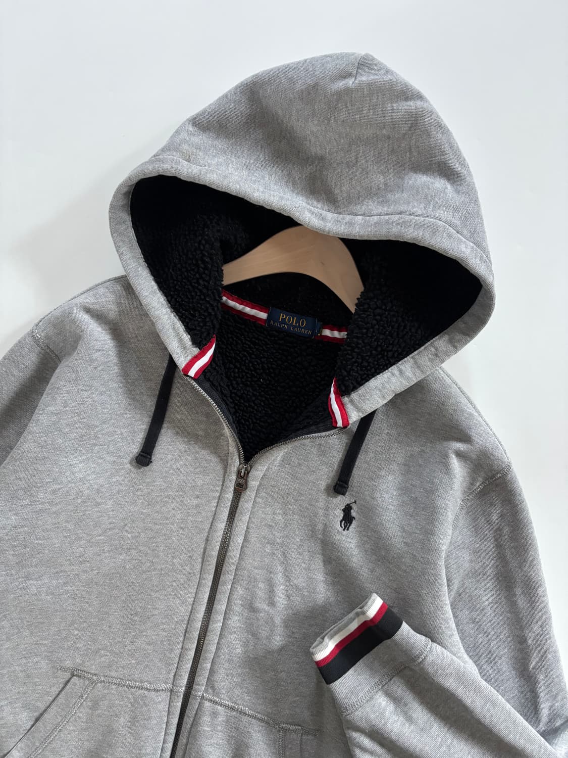 Polo 폴로 랄프로렌 신형 안감후리스 그레이컬러 후드집업  상품이미지3