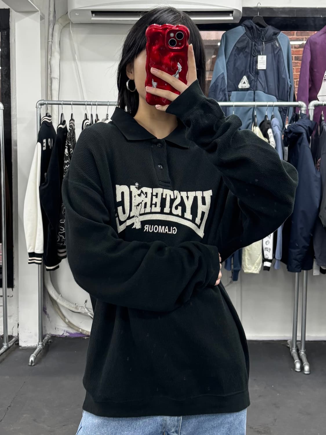 히스테릭 글래머 컴프레션 와플 롱슬리브  상품이미지1