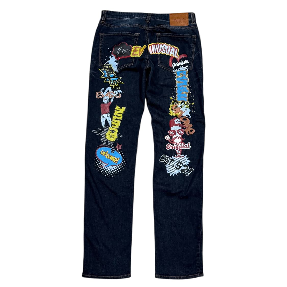 EVISU 에비수 프린팅 빅로고 데님 팬츠 바지 상품이미지1