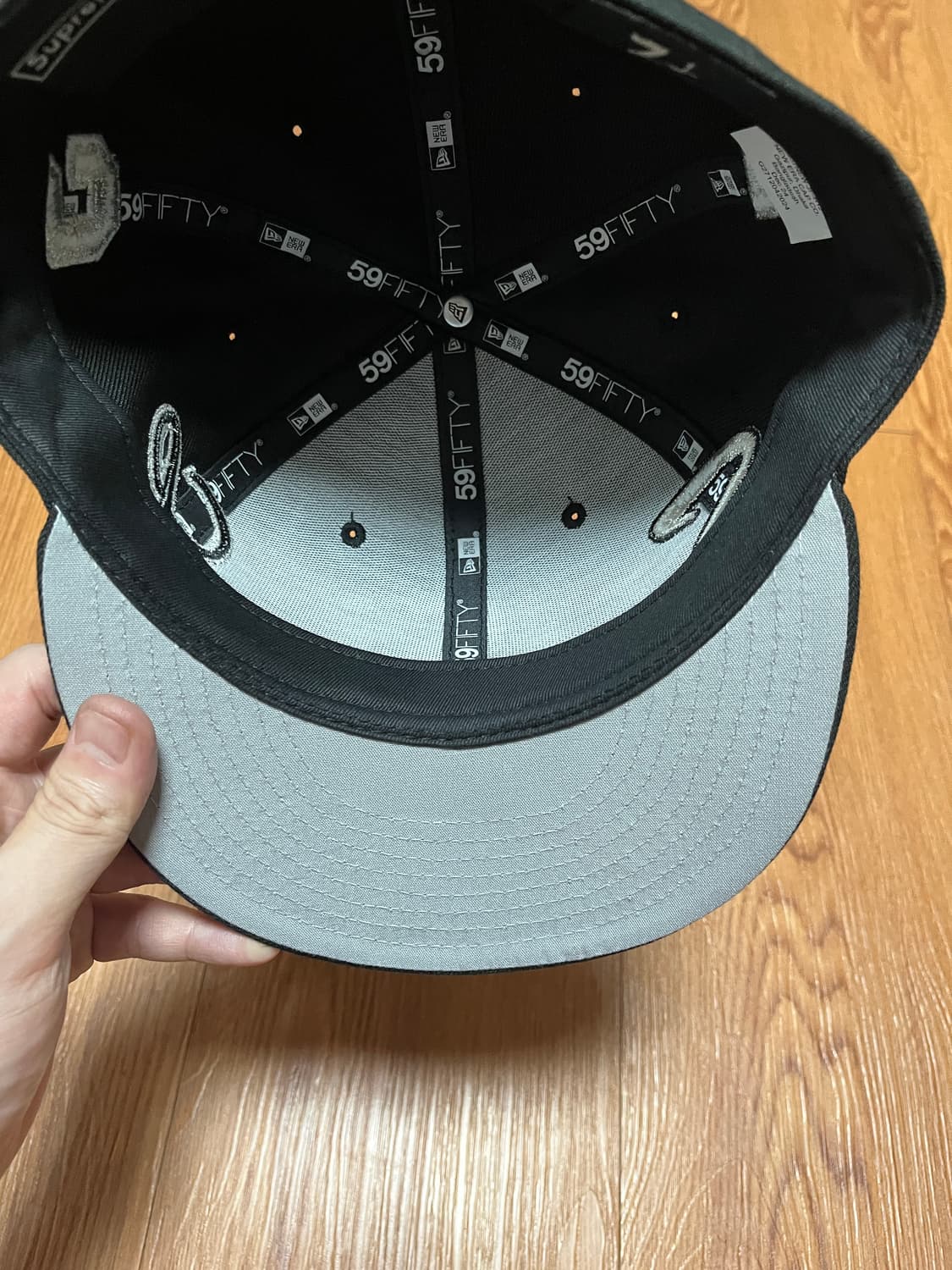 슈프림 멀티 S로고 뉴에라 블랙 25ss , 712 59.6cm 상품이미지6