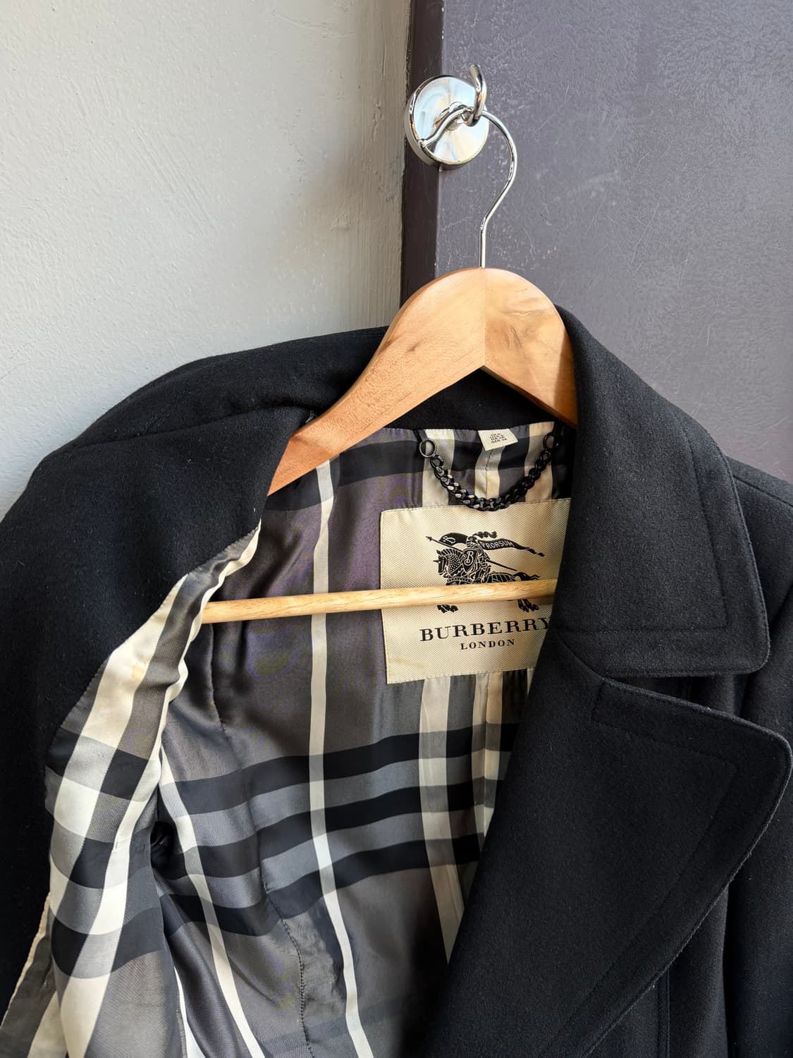 UK6/ 버버리 캐시미어 블렌딩 더블 브레스트 코트 상품이미지5