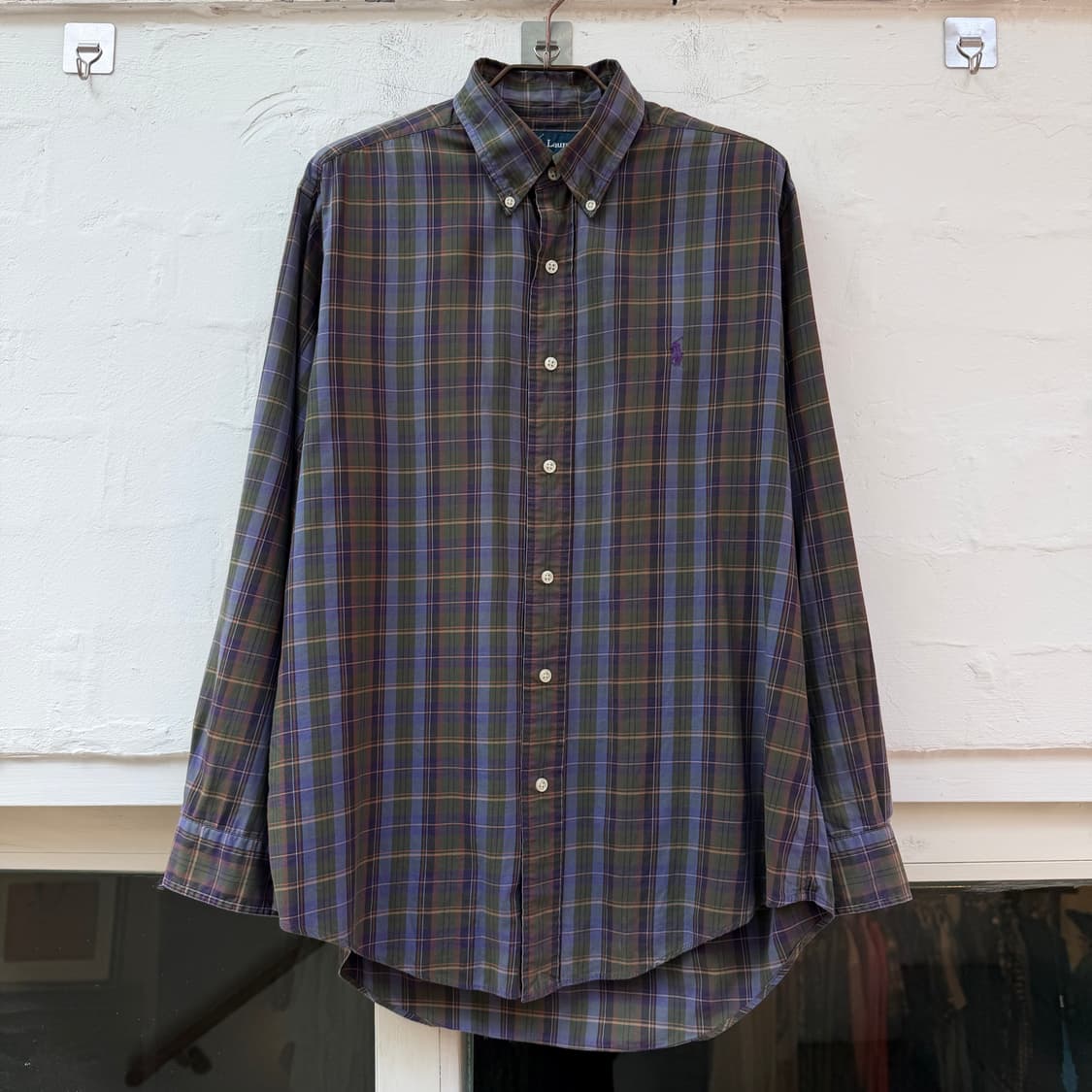 Ralph Lauren 랄프로렌 클래식 핏 체크셔츠 M 상품이미지1