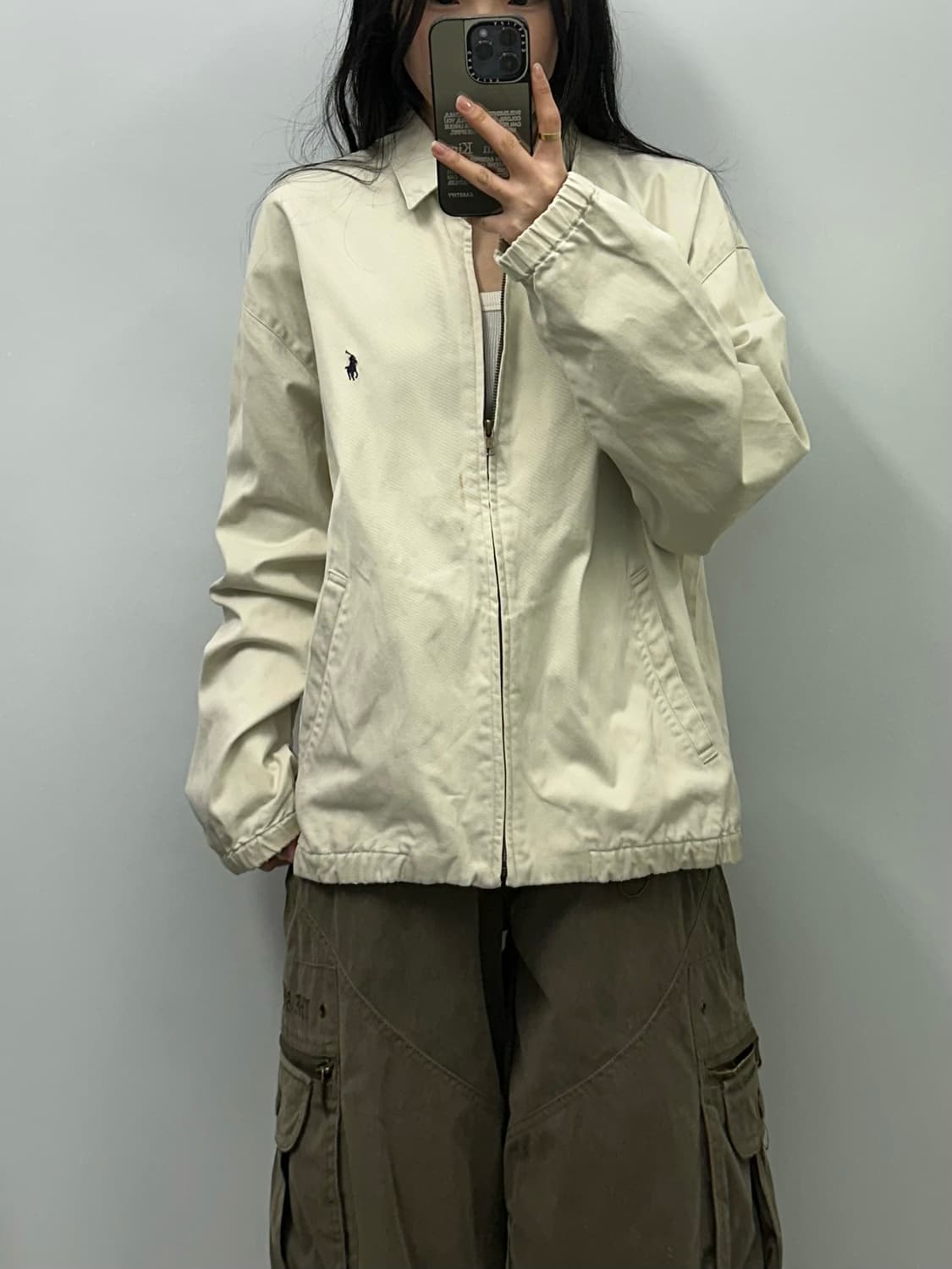 폴로 랄프로렌 베이지 스윙톱 해링턴 자켓 상품이미지1