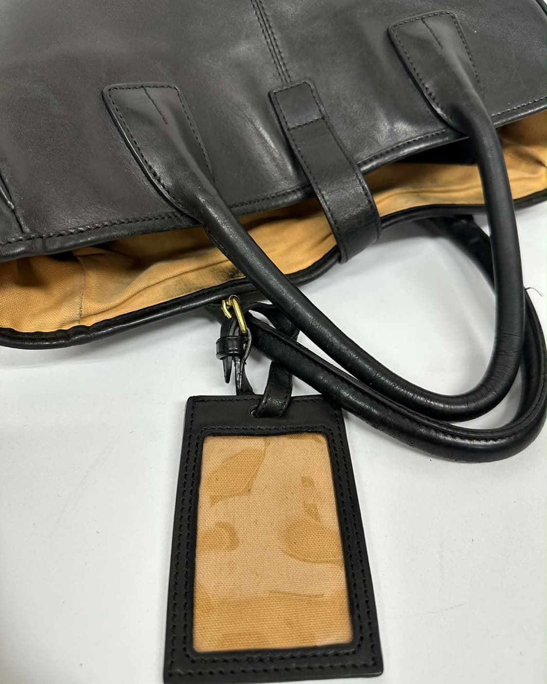 폴로 랄프로렌 카우하이드 소가죽 메신저 토트백 상품이미지6