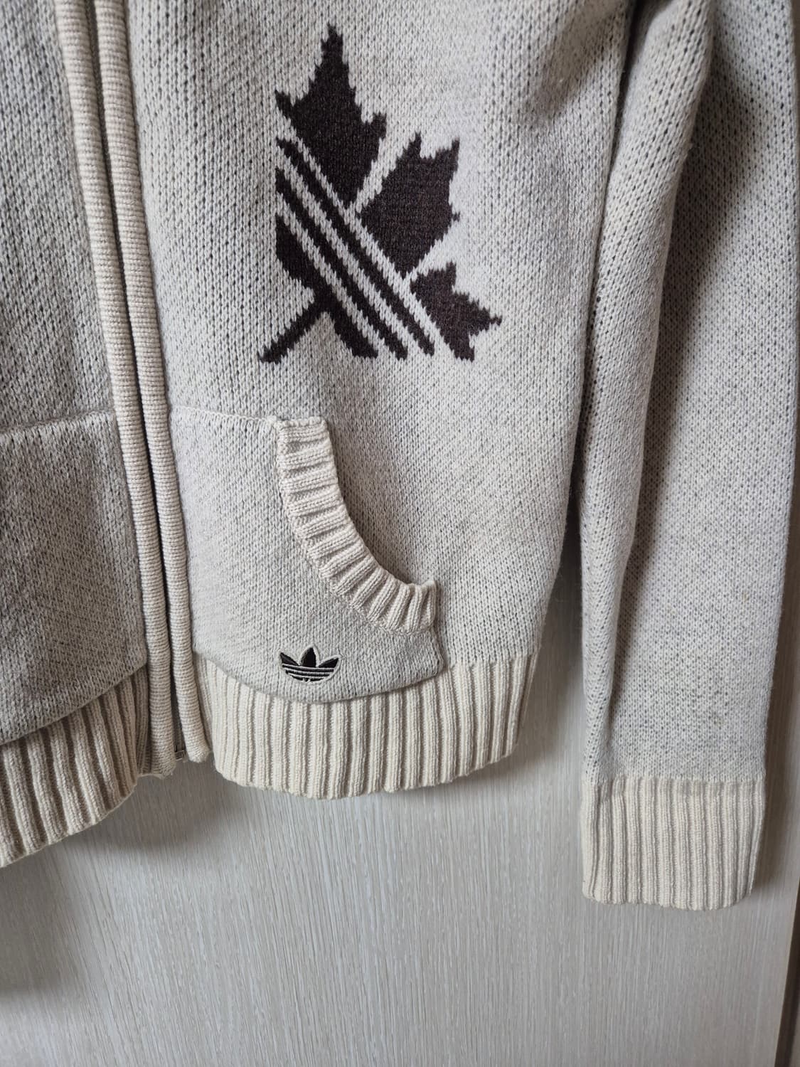 (정품) 아디다스  캐나다 코위찬 니트집업 95 상품이미지5