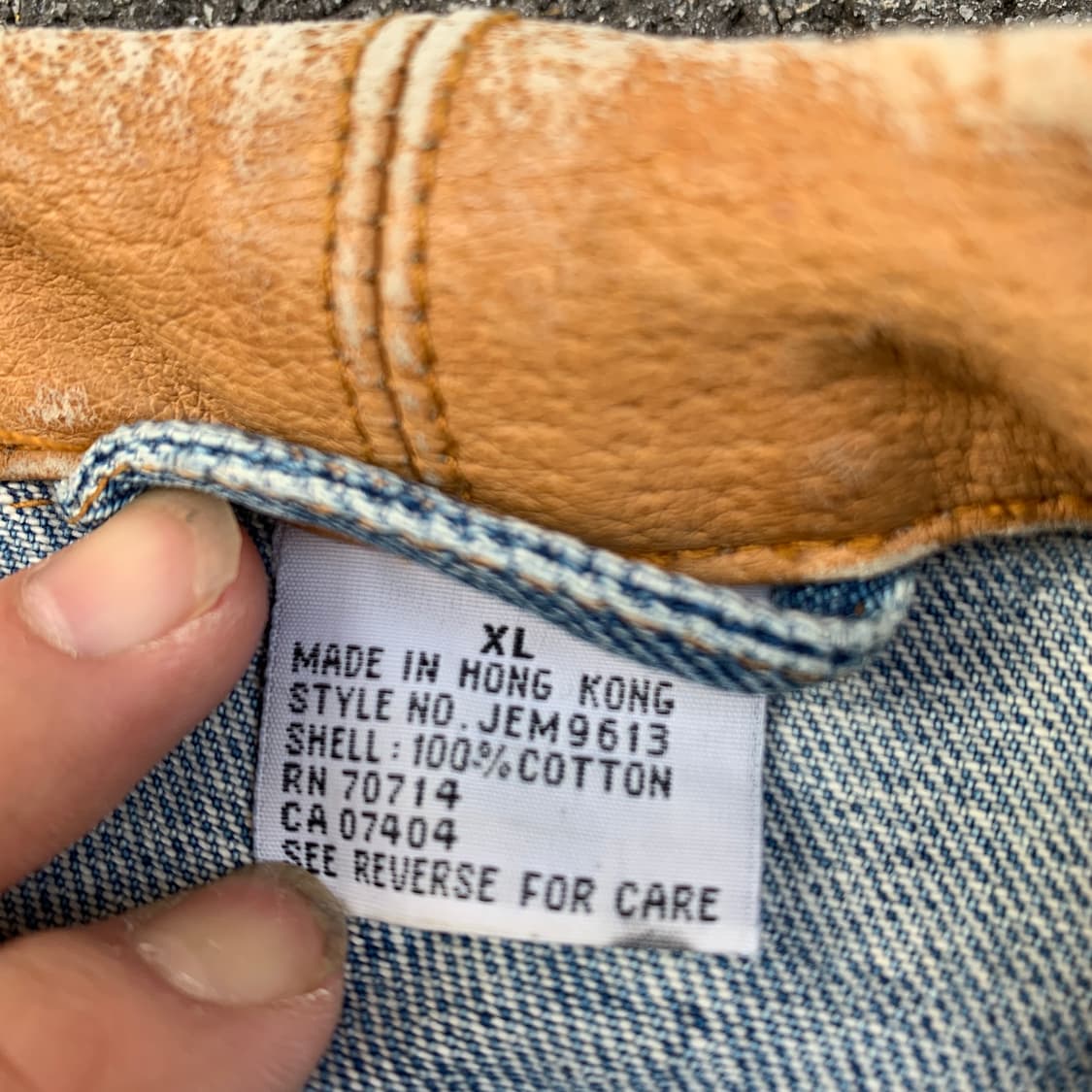 90s 아메리칸 빈티지 FLUID BLUES 데님 자켓 청자켓 XL 상품이미지4