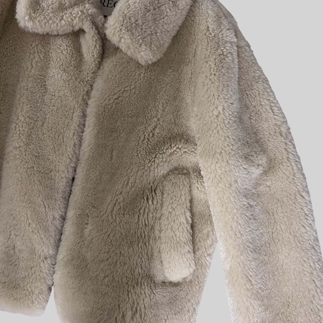 렉토 울 시어링 테디자켓 L 상품이미지2