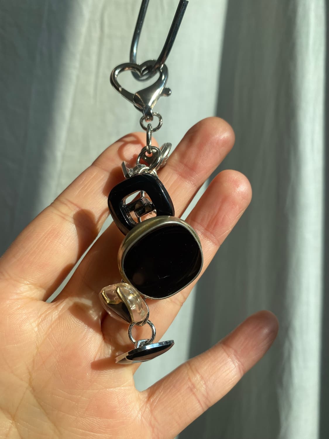 vintage button keyring_dark 상품이미지1