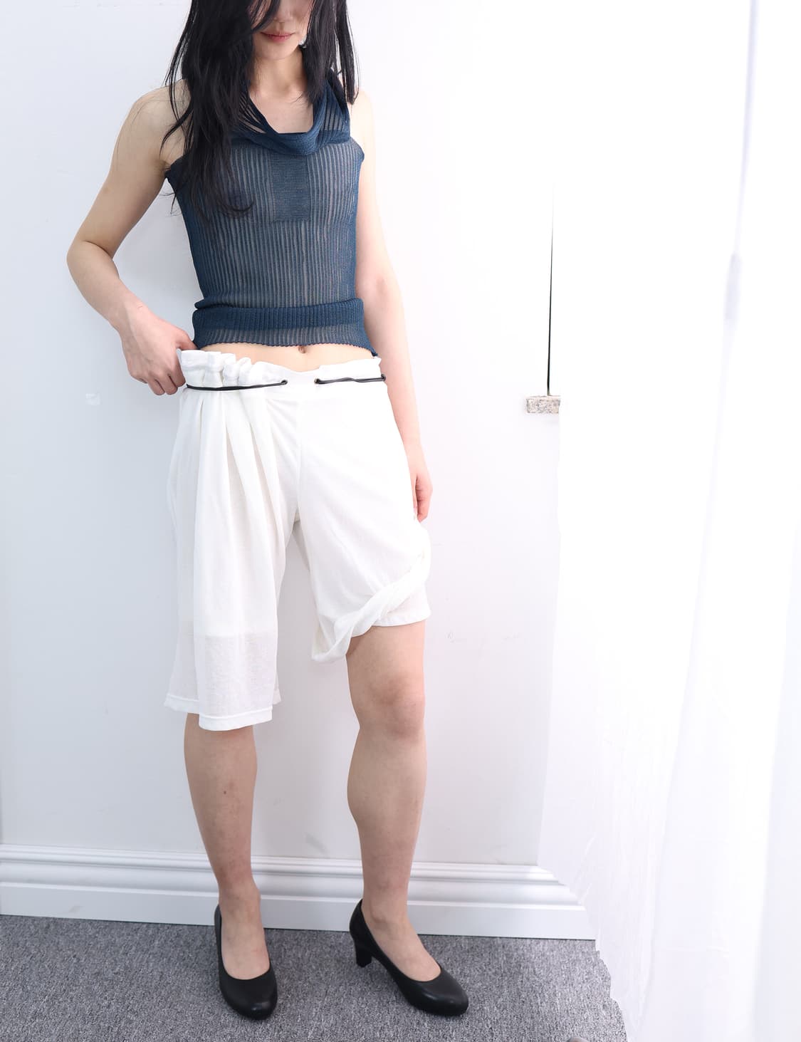 Ulika sanctus sheer tank top 울리카상투스 시어탑 상품이미지3
