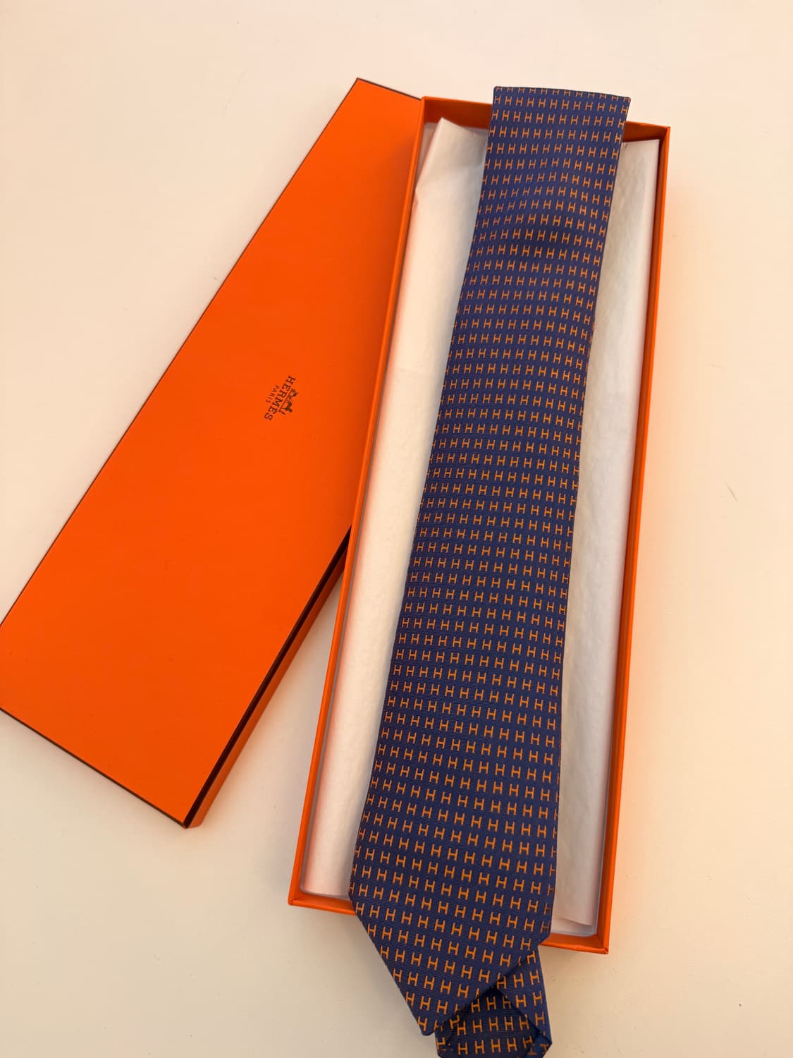 애르메스(HERMES) 파코네 H 타이(Faconnee H tie)  상품이미지1