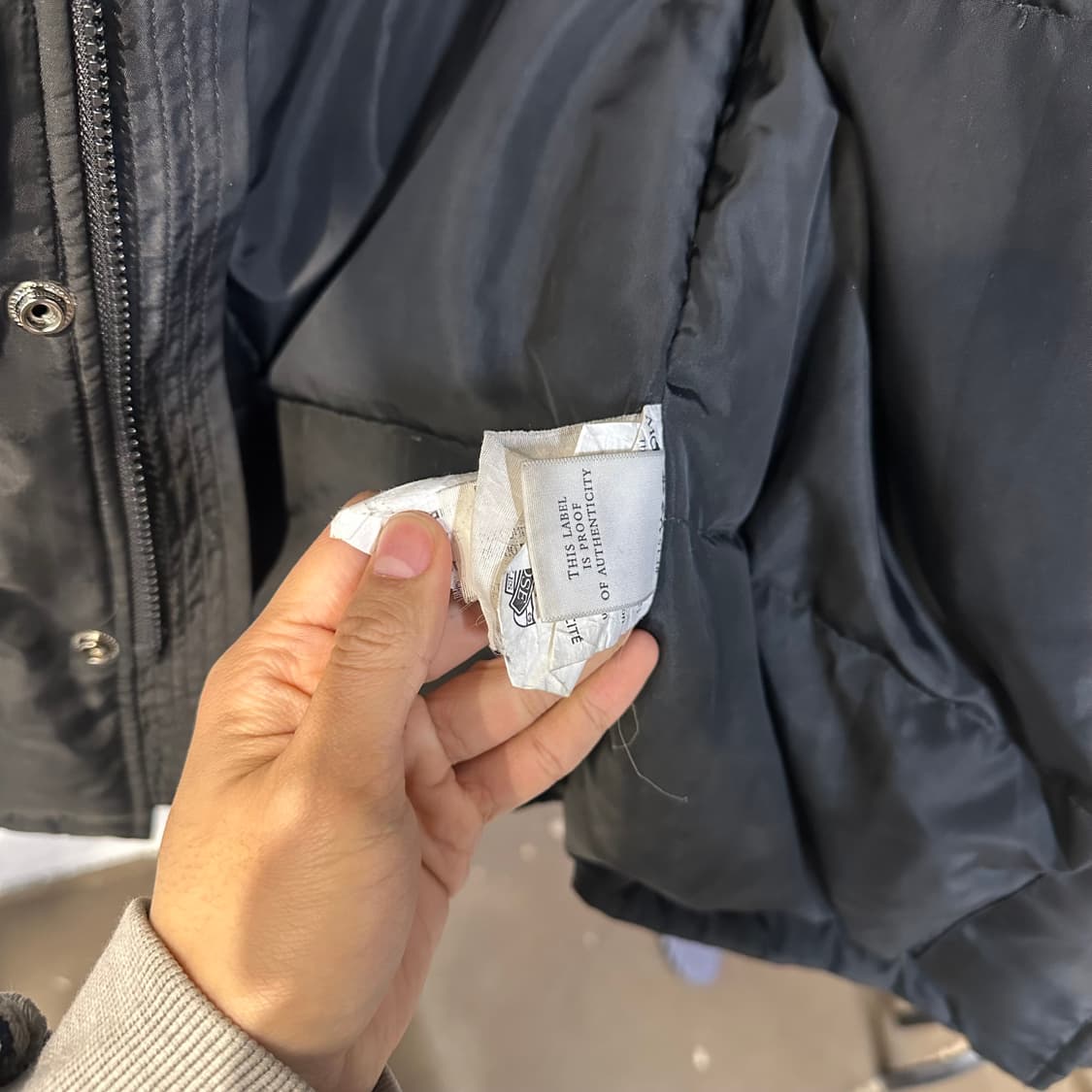 무스너클 롱패딩 야상 파카 블랙 M 상품이미지5