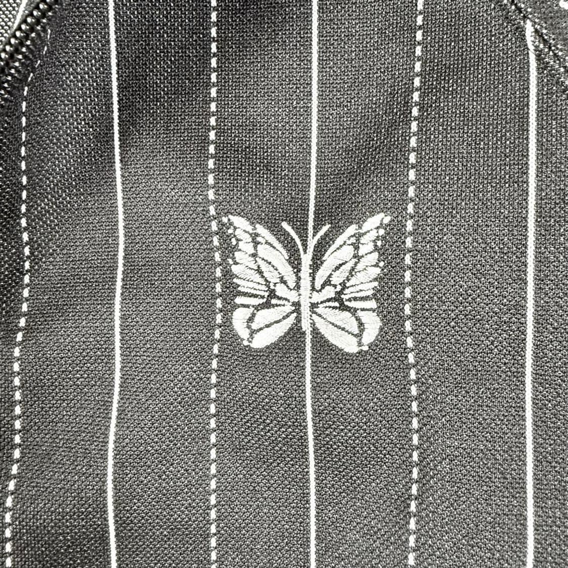 니들스 x 시티샵 스트라이프 트랙 자켓 블랙 상품이미지3