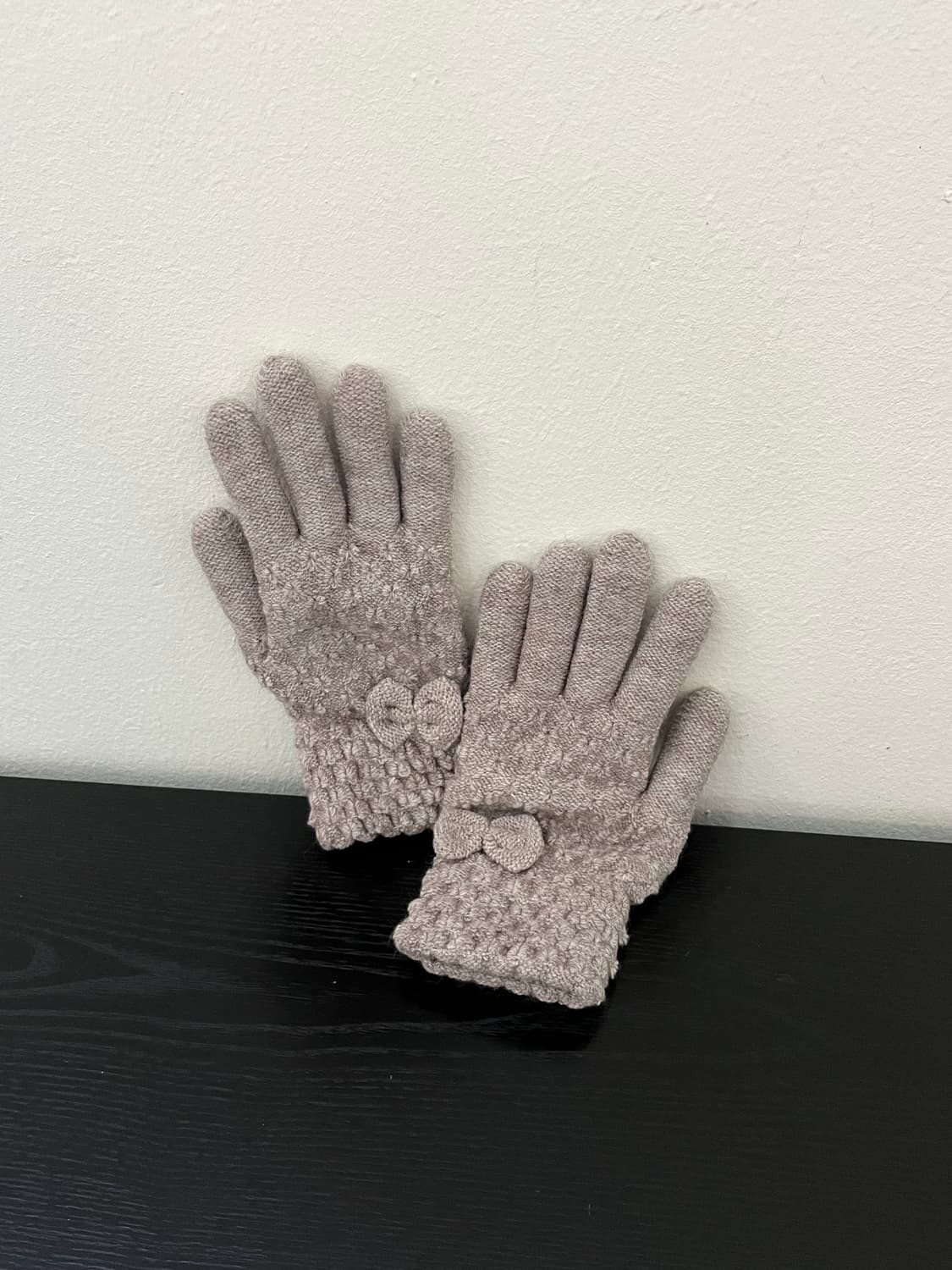 Vtg 오트밀 스웨터 장갑 상품이미지2