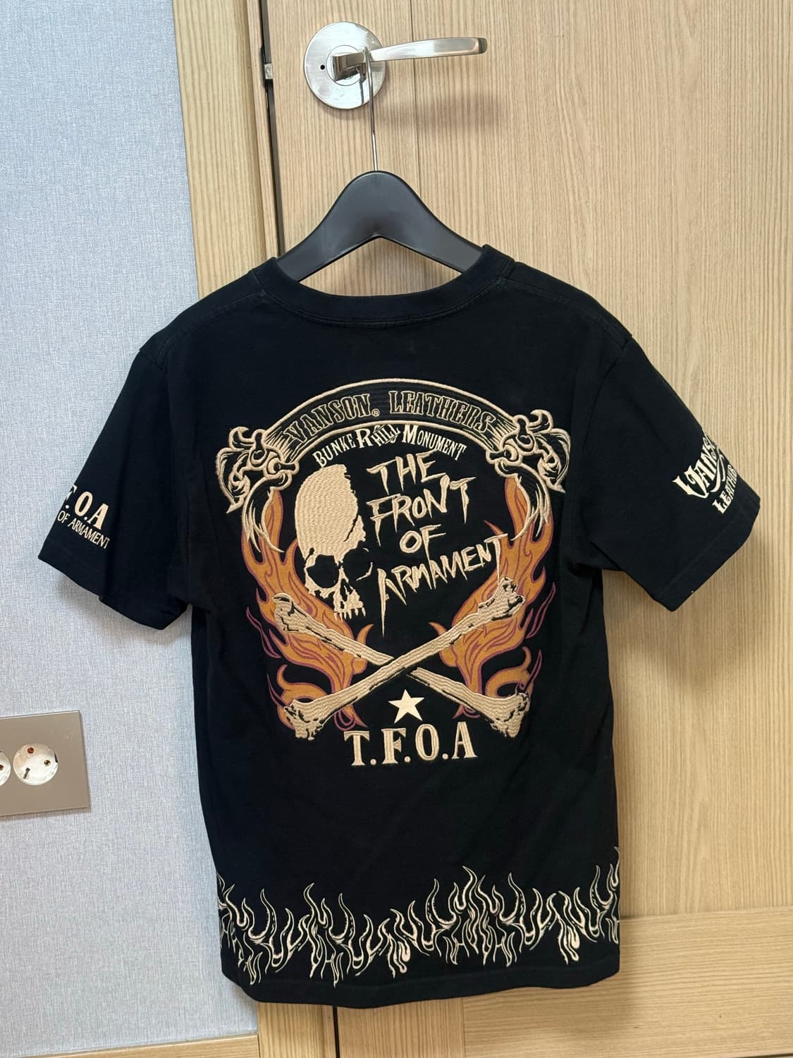 벤슨 vanson 자수 반팔티 상품이미지1