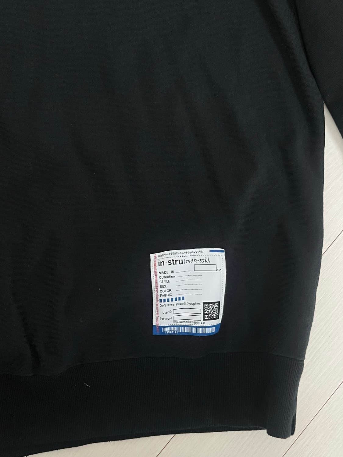 MMY 메종 미하라야스히로 맨투맨 블랙 44  상품이미지4