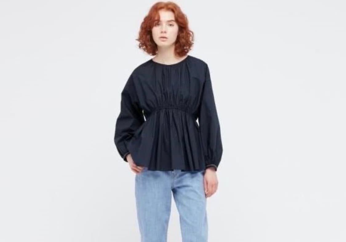 유니클로 JWA 개더블라우스 상품이미지1