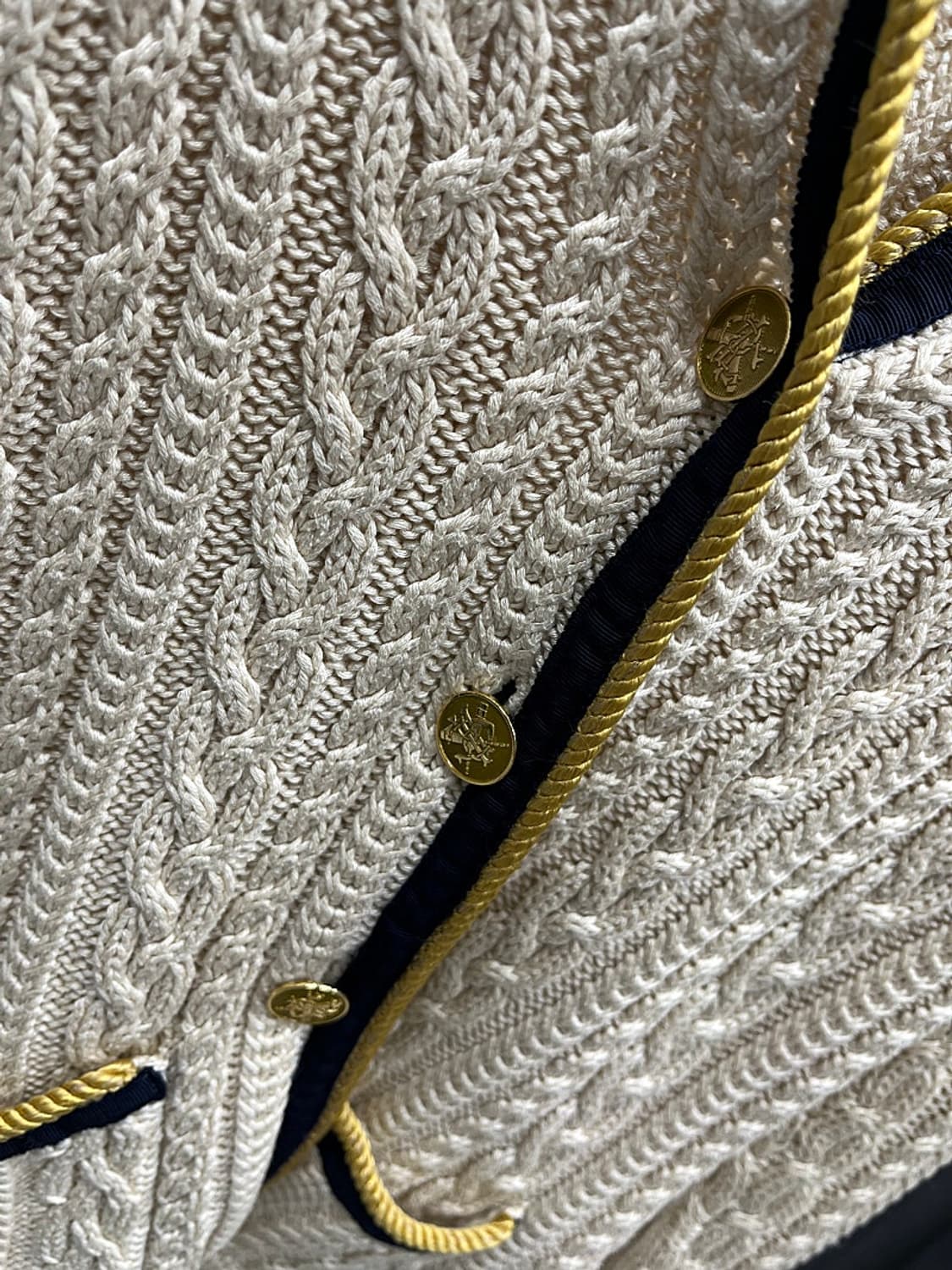 여) 랄프로렌 금장 케이블 가디건  상품이미지4