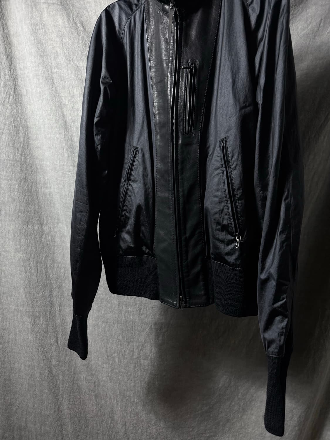The Viridi Anne Leather Docking Jacket 상품이미지5
