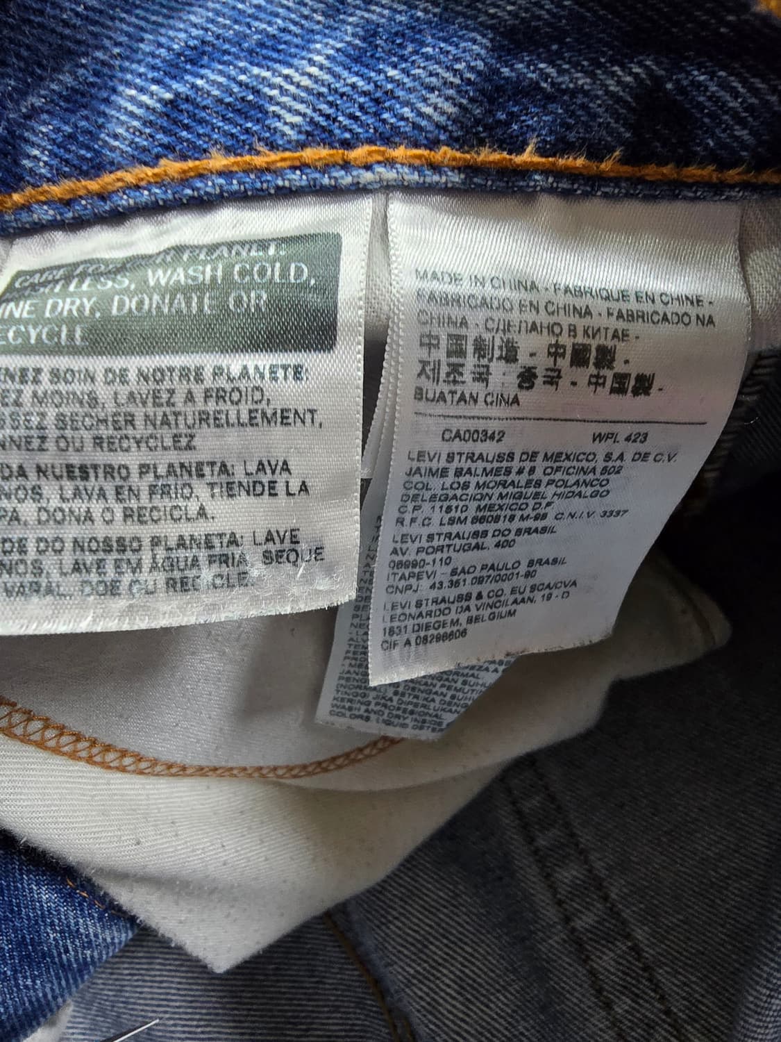 리바이스 505 데미지 워싱 반바지 (1590) 상품이미지4