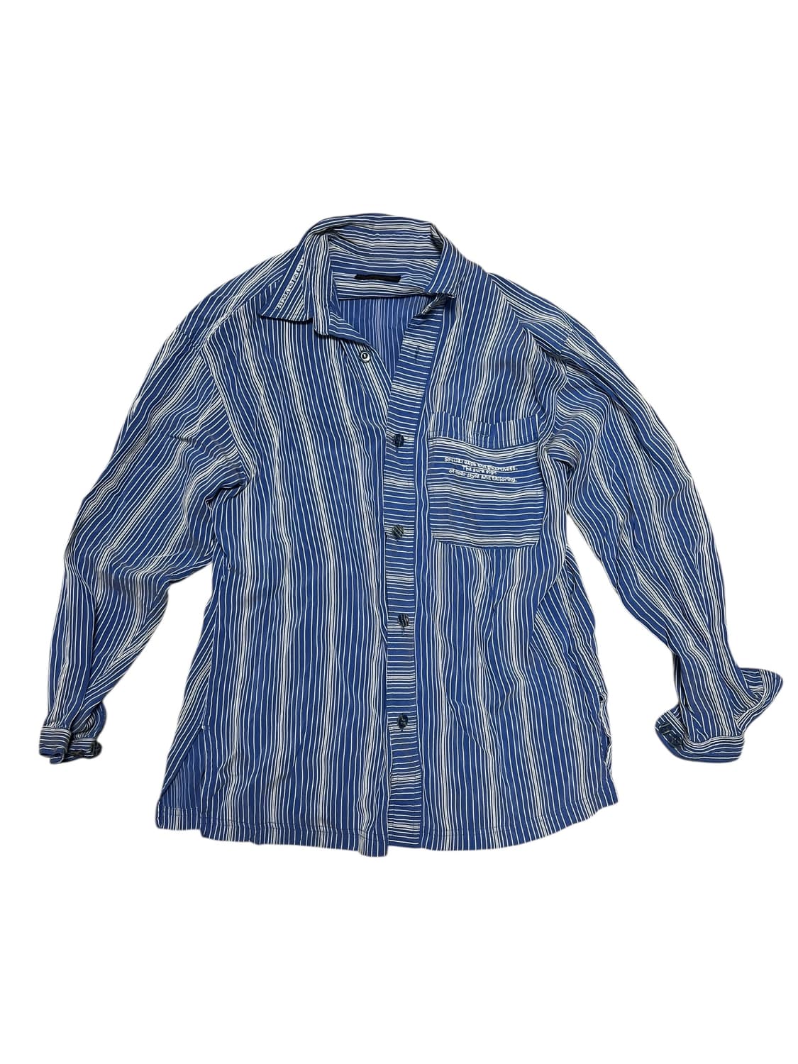 스카이 스트라이프 셔츠 상품이미지3