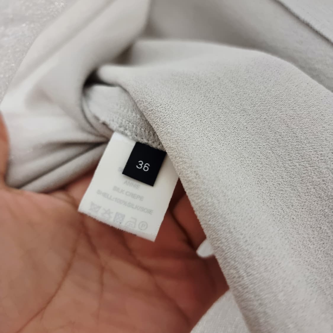 조셉 JOSEPH 3단슬릿 실크 스커트 치마 (26인치/표기36)상태완벽 상품이미지7