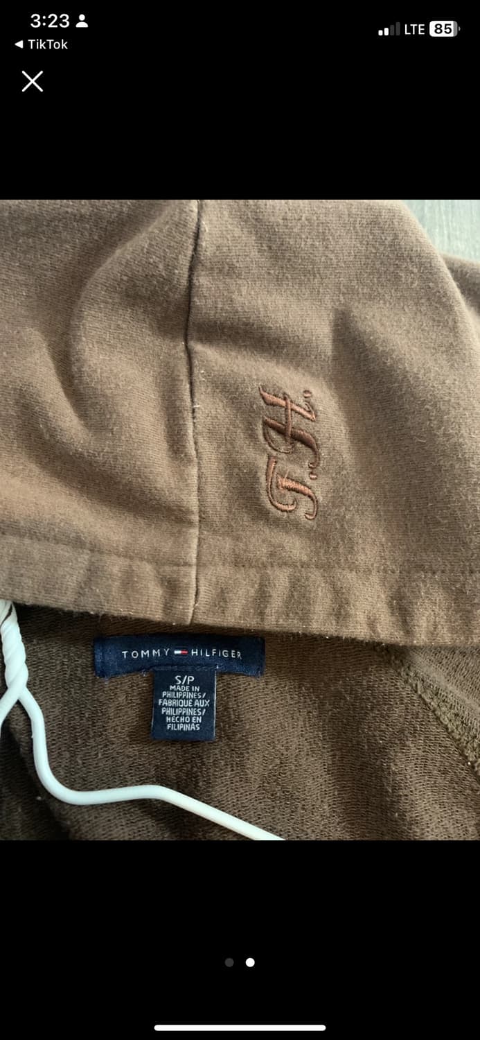 타미힐피거 브라운 패턴 후드집업 S 상품이미지2