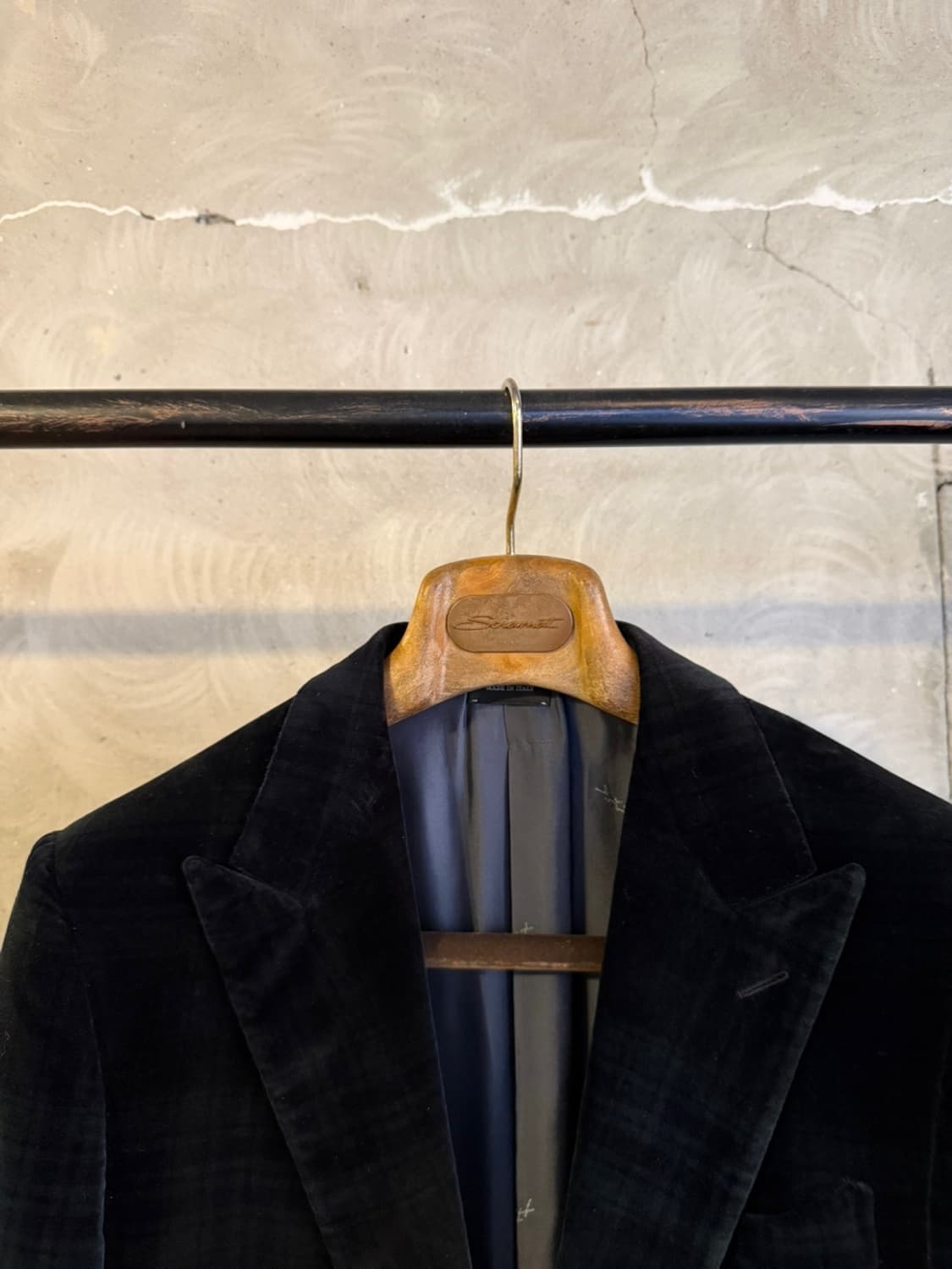 에르메네질도 제냐 꾸띄르 블랙와치 벨루어 자켓 95 상품이미지5