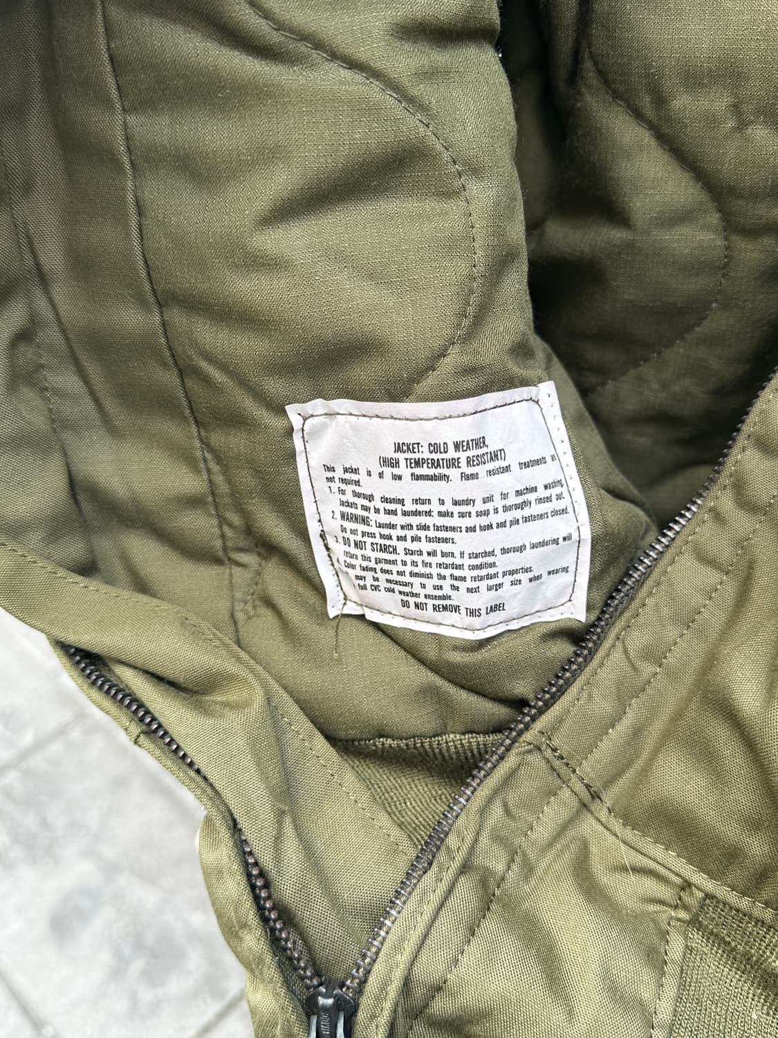 1984 US Army CVC Tanker Jacket (xs) 상품이미지6