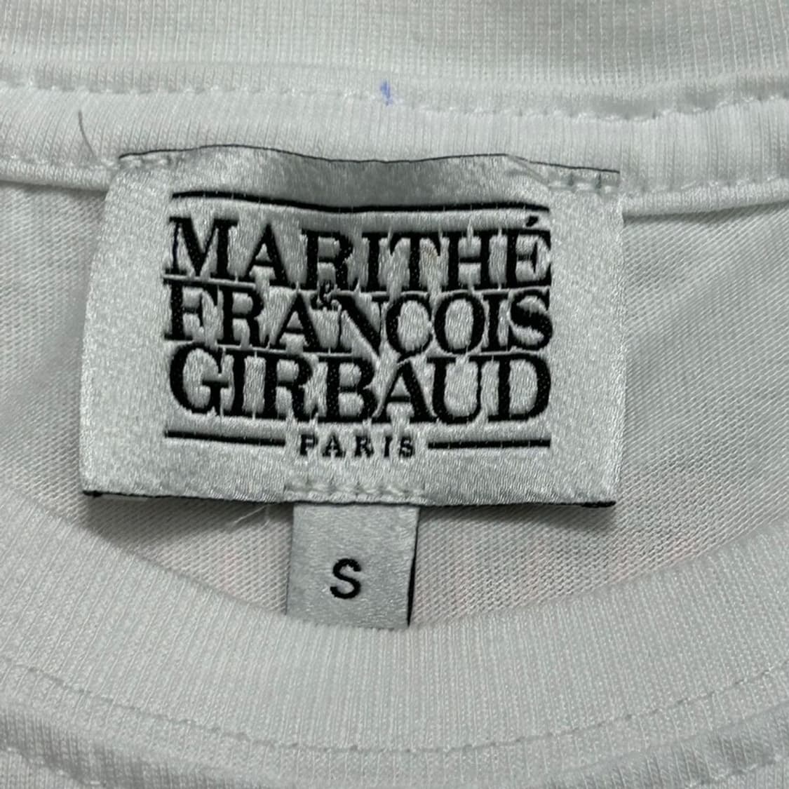 MARITHE FRANCOIS GIRBAUD 화이트+핑크 반팔 S 상품이미지5