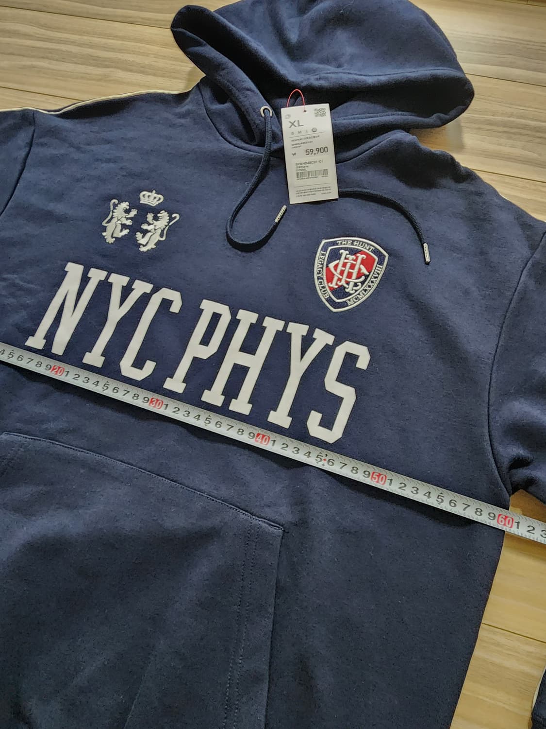 스파오트랙후드티셔츠네이비xl 상품이미지6